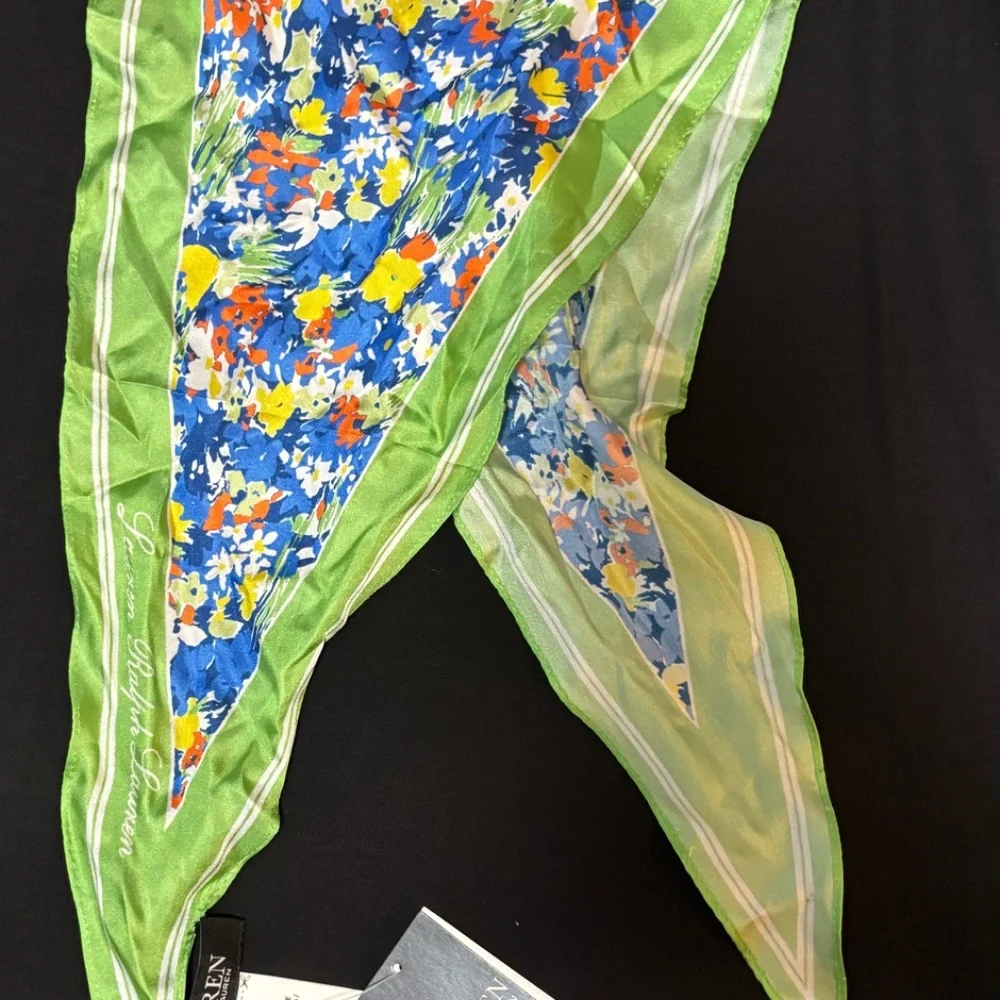 Ralph Lauren Floral Silk Scarf